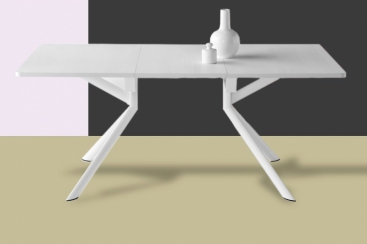Стол прямоугольный CONNUBIA/Calligaris - модель GIOVE-R Wood 130(+50) X 90 WHITE
